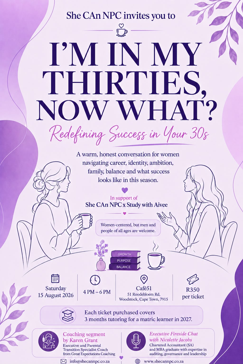 I'm In My Thirties, Now What? Event Poster